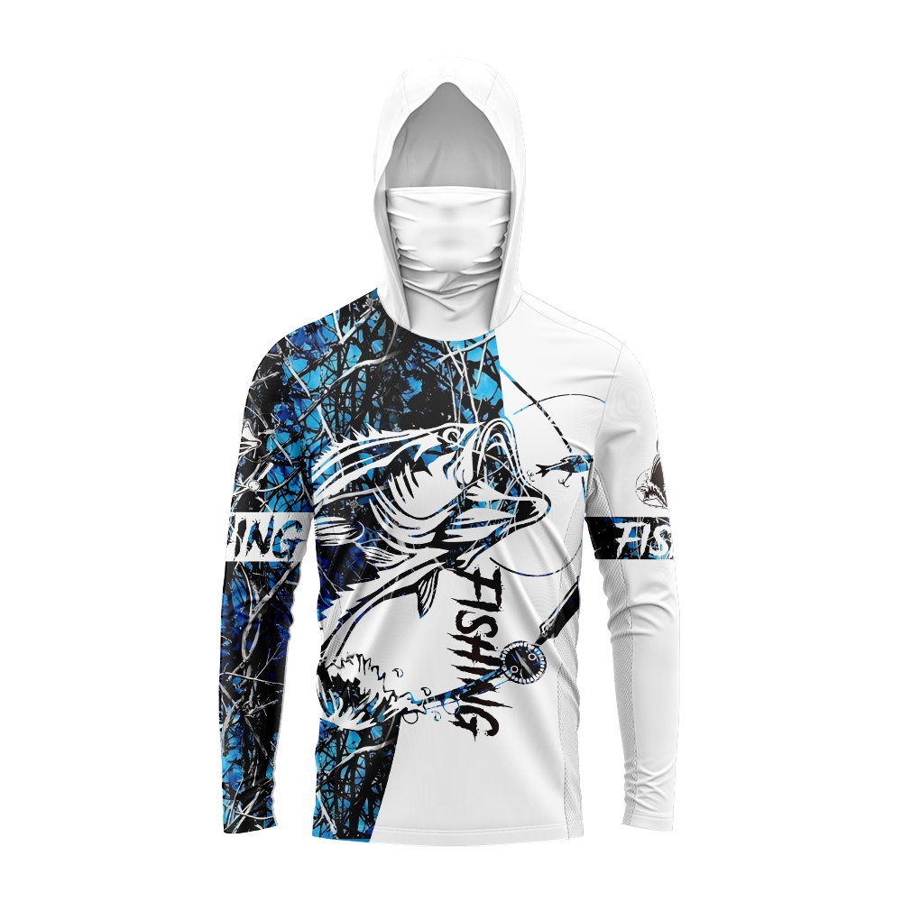 Men Bass Fish Print Fishing Ho - Sports Mask Breathable 评论和价格